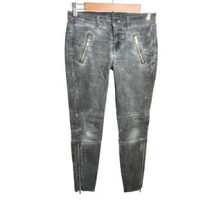 J Brand Black Jeans Grunge Pockets Y2K Streetwear 2000s Sz S Skinny Punk